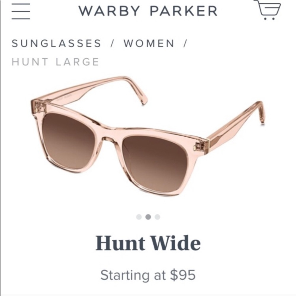 Warby Parker Hunt sunglasses in Paloma Crystal